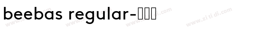 beebas regular字体转换